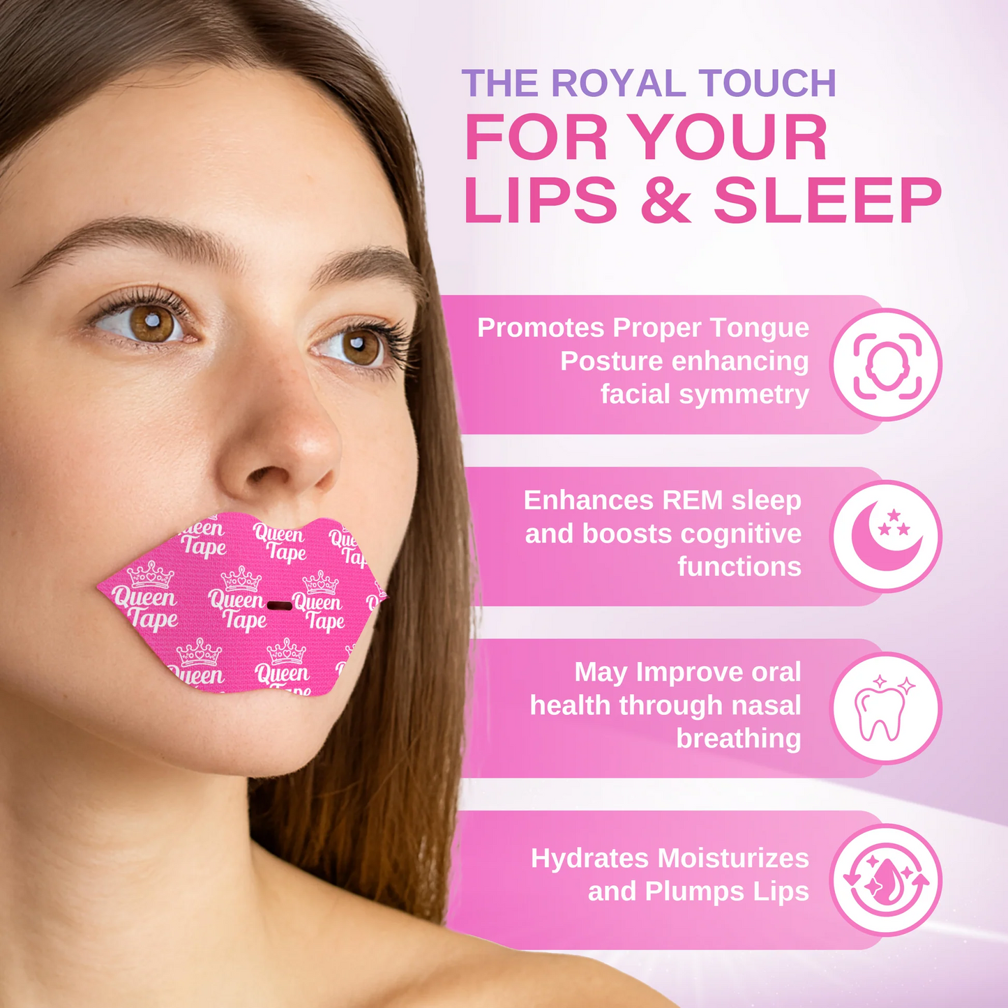 Queen Tape - Hydrating & Moisturizing Mouth Tape