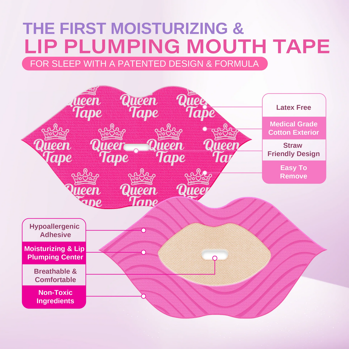 Queen Tape - Hydrating & Moisturizing Mouth Tape