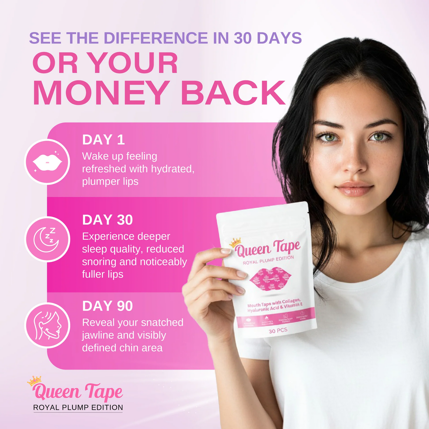 Queen Tape - Hydrating & Moisturizing Mouth Tape